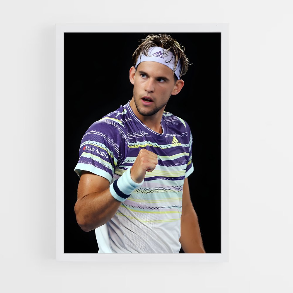 Poster Dominic thiem – affiche Tennis (vue 3)
